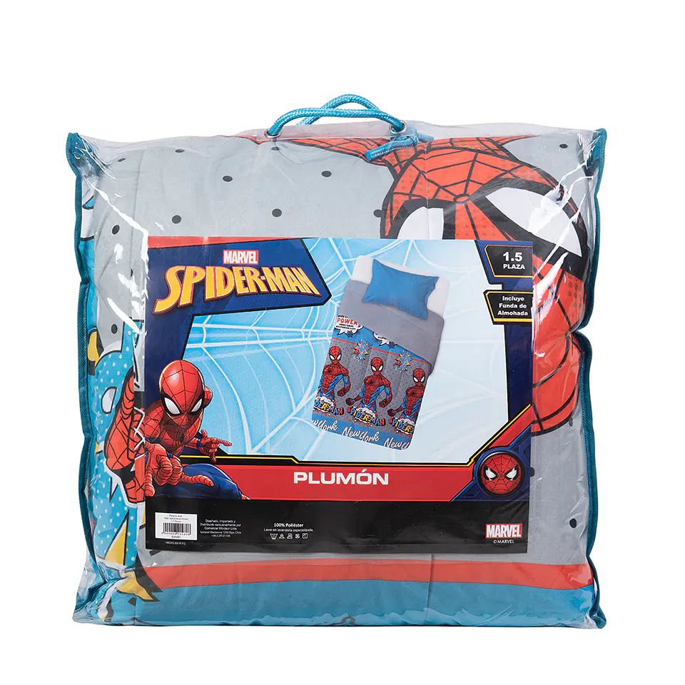 Plumón 1.5 Plazas Microfibra Spiderman-Power 3