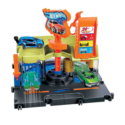 ESTACION LAVADO AUTOS HOT WHEELS