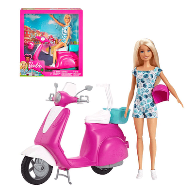 BARBIE + SCOOTER CSTM MATTEL GBK85