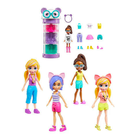 POLLY POCKET TUBO DE MODAS GIRATORIO MATTEL HKW04