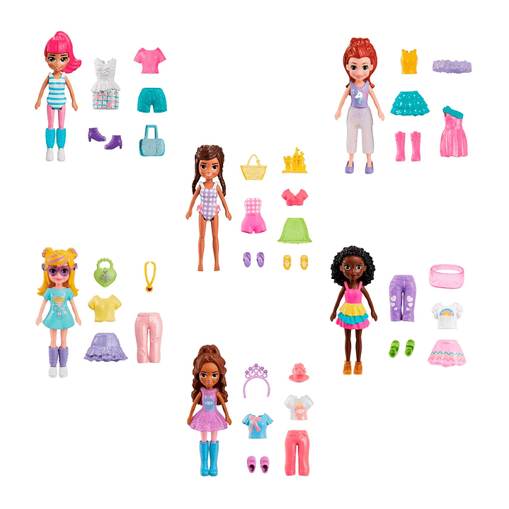 POLLY POCKET PEQUEÑO PACK DE MODA MATTEL HNF50 1