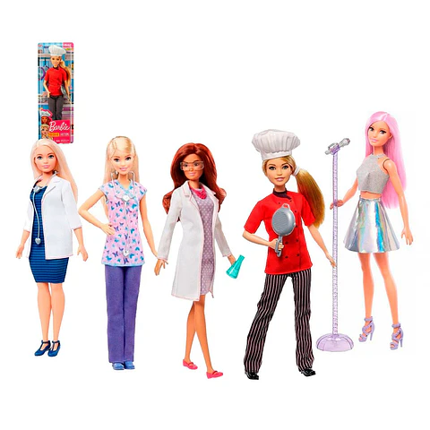 BRB PROFESIONES SURT DE MUÑECAS MATTEL DVF50