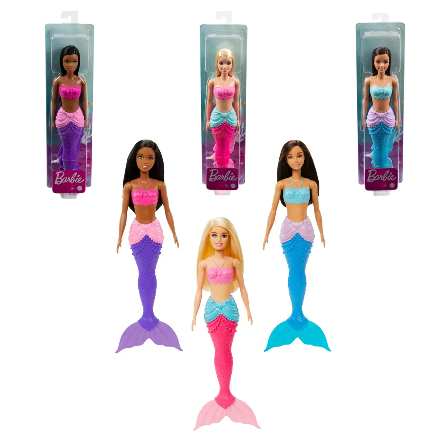 Barbie Fantasía Surtido De Sirenas Mattel Hgr04 1