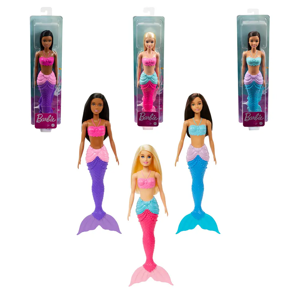 Barbie Fantasía Surtido De Sirenas Mattel Hgr04 1