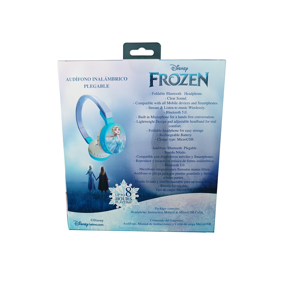 Audífono Disney Frozen inalambrico Bluetooth 5.0 plegable