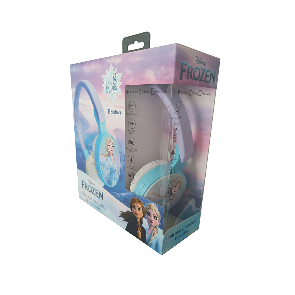 Audífono Disney Frozen inalambrico Bluetooth 5.0 plegable