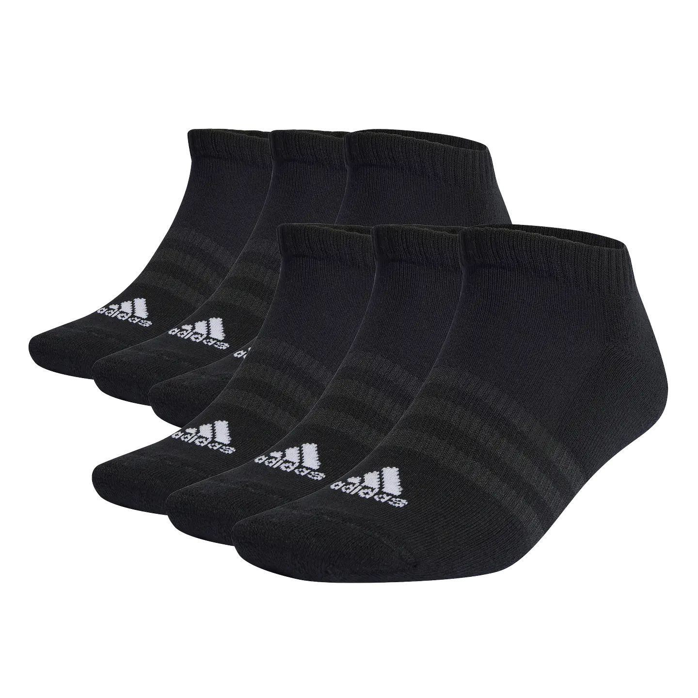 Pack 6 Calcetines Negros Acolchados Al Tobillo Ic1275 1