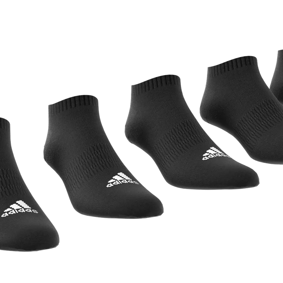 Pack 6 Calcetines Negros Acolchados Al Tobillo Ic1275 2