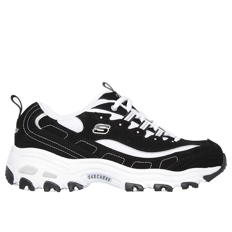 Zapatillas Skechers Mujer 11930-Bkw Negro-Blanco 1