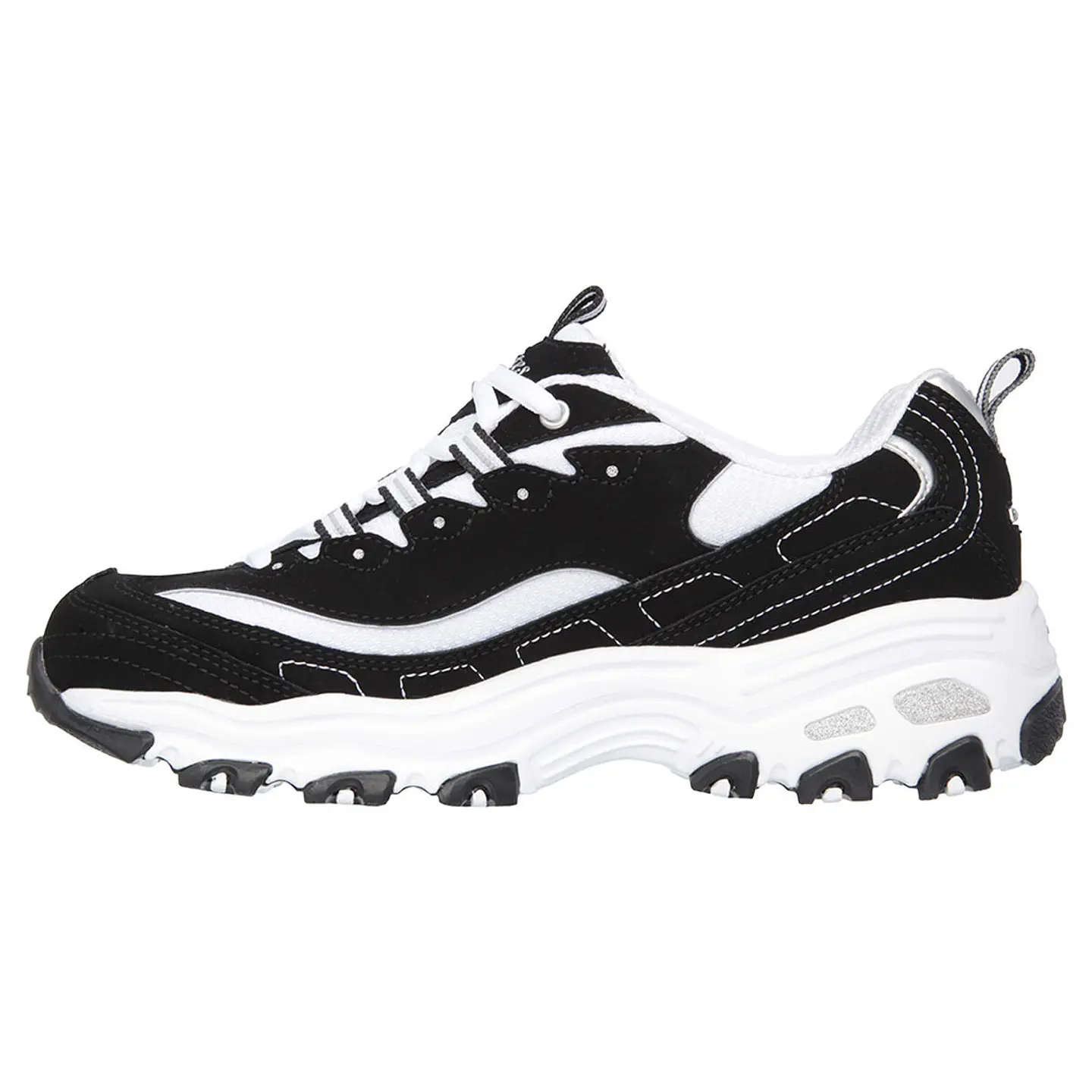 Zapatillas Skechers Mujer 11930-Bkw Negro-Blanco 2