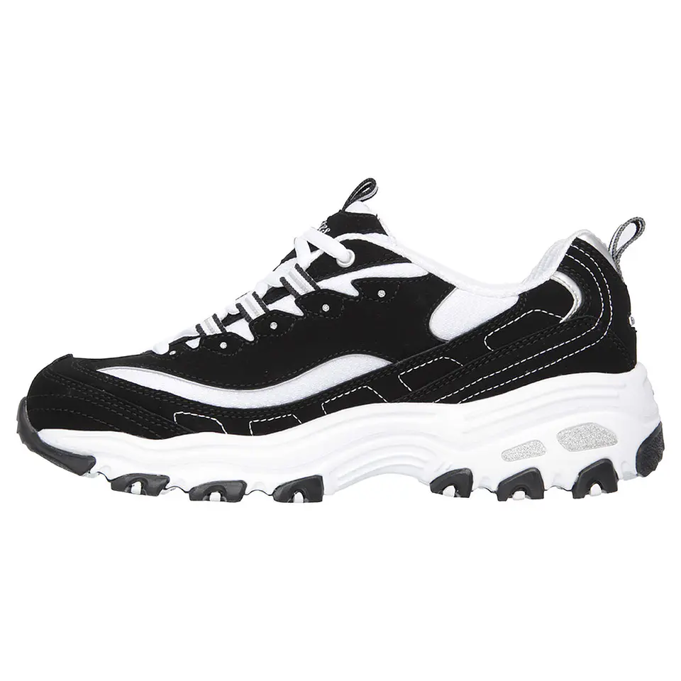 Zapatillas Skechers Mujer 11930-Bkw Negro-Blanco 2