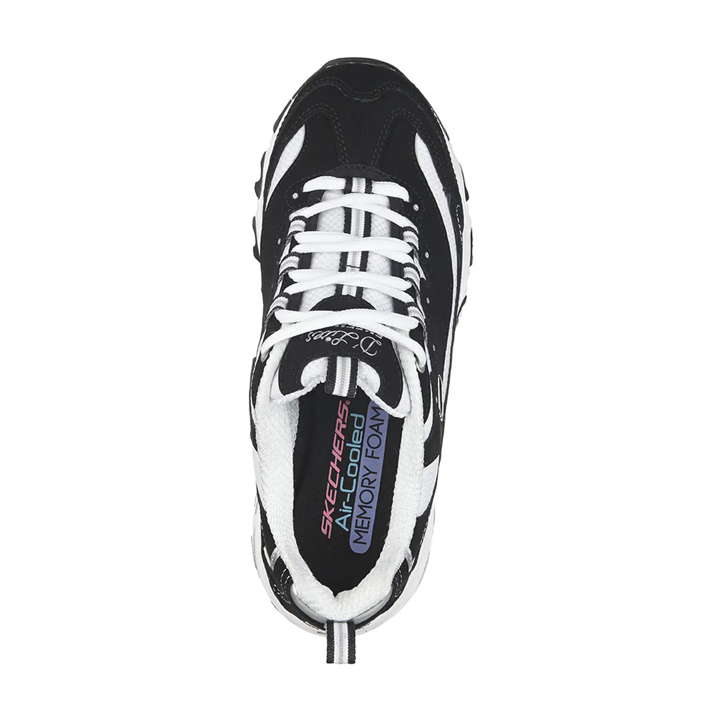 Zapatillas Skechers Mujer 11930-Bkw Negro-Blanco 3