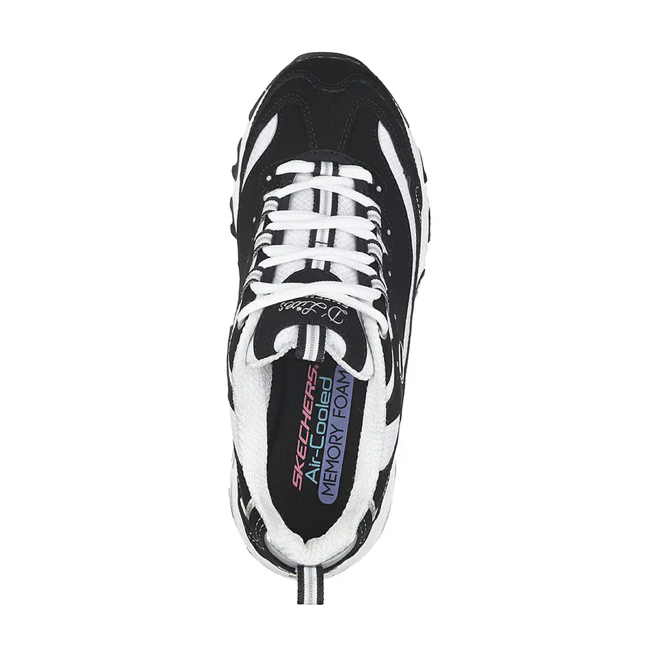 Zapatillas Skechers Mujer 11930-Bkw Negro-Blanco 3