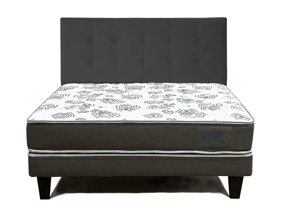 Cama 2P Eden C Nucl Aglom+Resp Recto Tapizado Mantahue Maq3Vas428893 2