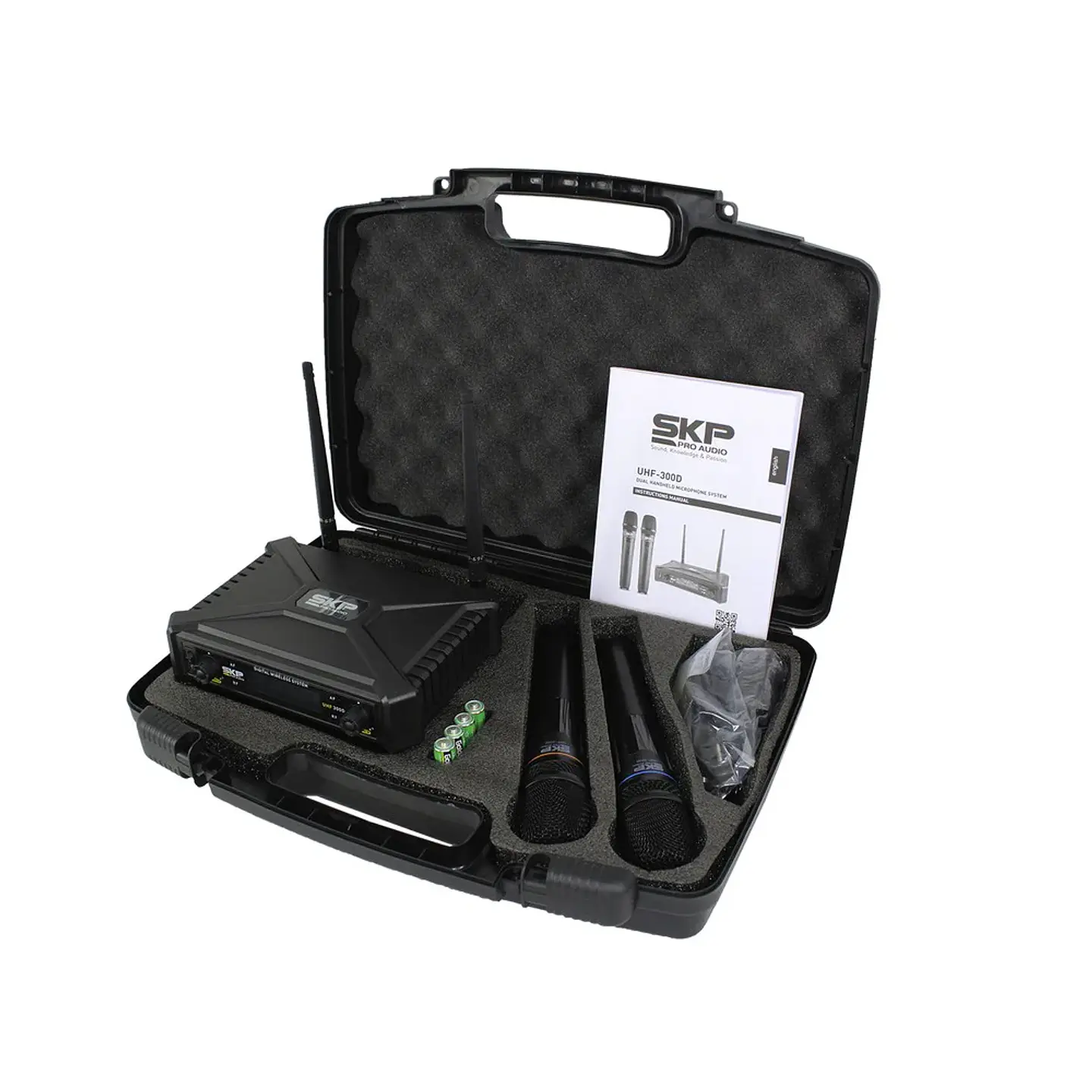 MICROFONO DOBLE DE MANO UHF-300D SKP 5102547 3