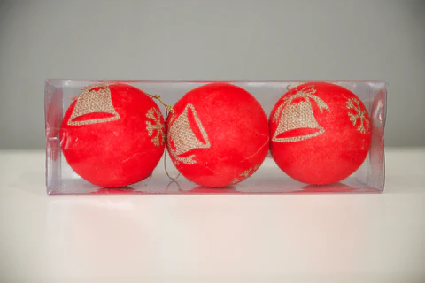 3 ESFERAS NAVIDEÑAS.CAMPANA DECO ROJO/DORADO M&H YCR113798