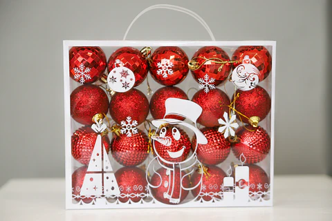 ADORNO NAVIDEÑO. ESFERA 24PCS. M&H YOT1221090