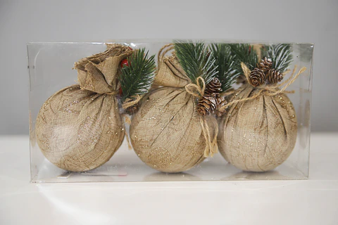 ADORNO NAVIDEÑO.ESFERA 3PCS. M&H YOT1221231