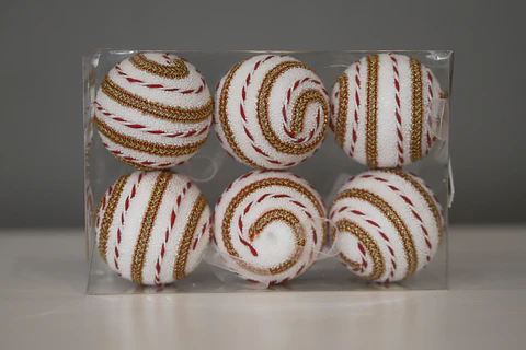 ADORNO NAVIDEÑO.ESFERA 6PCS. M&H YOT1221339