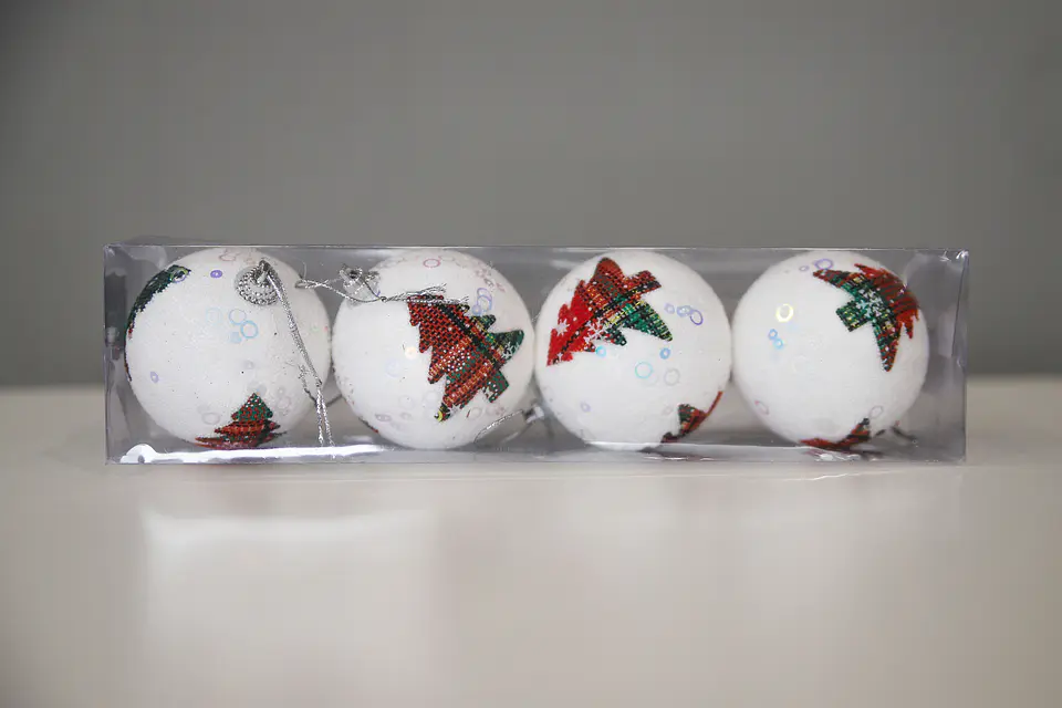ADORNO NAVIDEÑO.ESFERA 4PCS. M&H YOT1221354 1