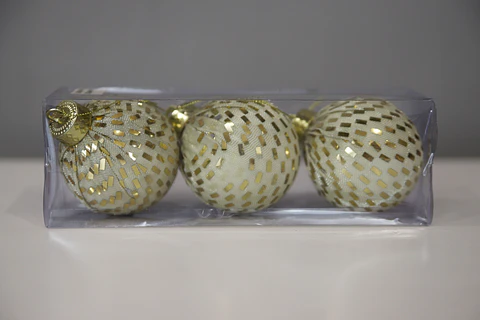 ADORNO NAVIDEÑO.ESFERA 3PCS. M&H YOT1221325
