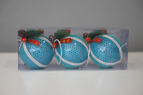 ADORNO NAVIDEÑO.ESFERA 3PCS. M&H YOT1221255