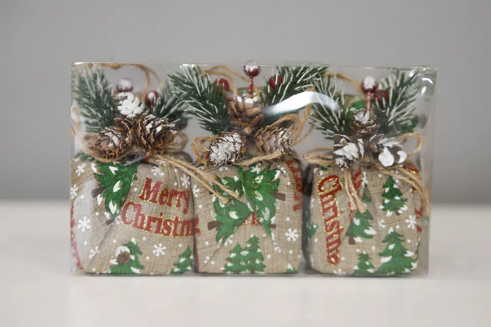 ADORNO NAVIDEÑO.CUADR 3PCS. M&H YOT1221236 1