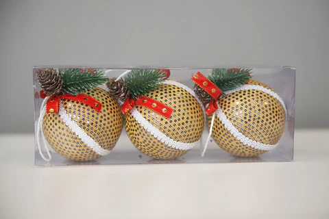 ADORNO NAVIDEÑO.ESFERA 3PCS. M&H YOT1221253