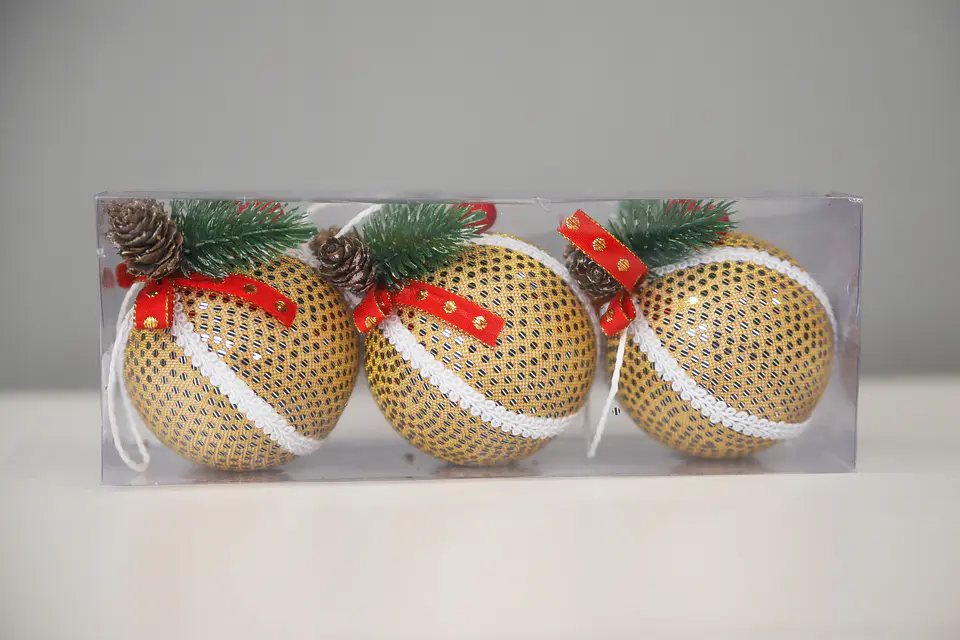 Adorno Navideño.Esfera 3Pcs. M&H Yot1221253 1