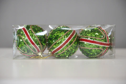 ADORNO NAVIDEÑO.ESFERA 3PCS. M&H YOT1221310