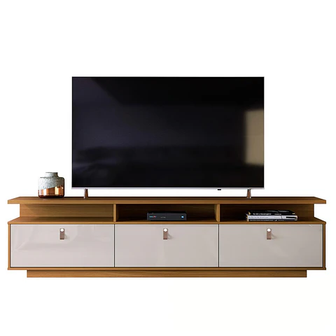 RACK TV 75" MARROCO TAUARI/OFF BLANCO OSCURO