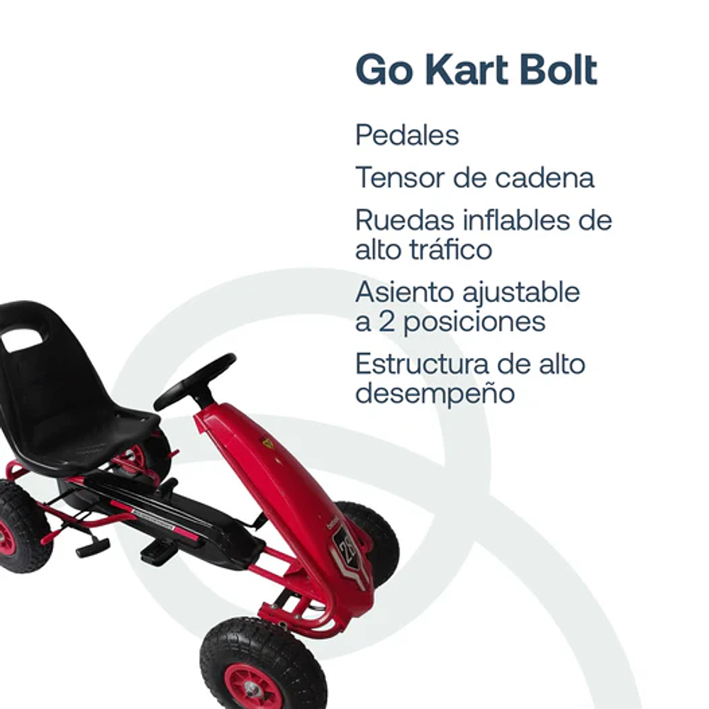 GO KART PEDAL ROJO BEBESIT