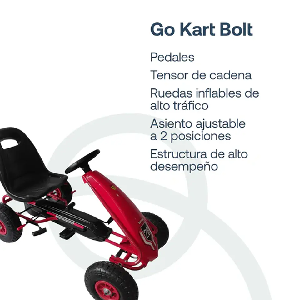 GO KART PEDAL ROJO BEBESIT 5