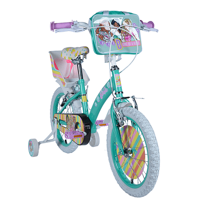 BICICLETA DE NIÑA 16 BARBIE VERDE SUAVE BIANCHI BLH00003