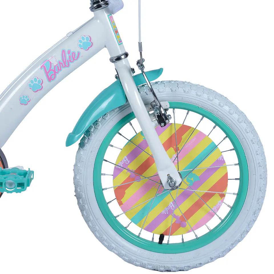 BICICLETA DE NIÑA 16 BARBIE BLANCO BIANCHI BLH00004 3