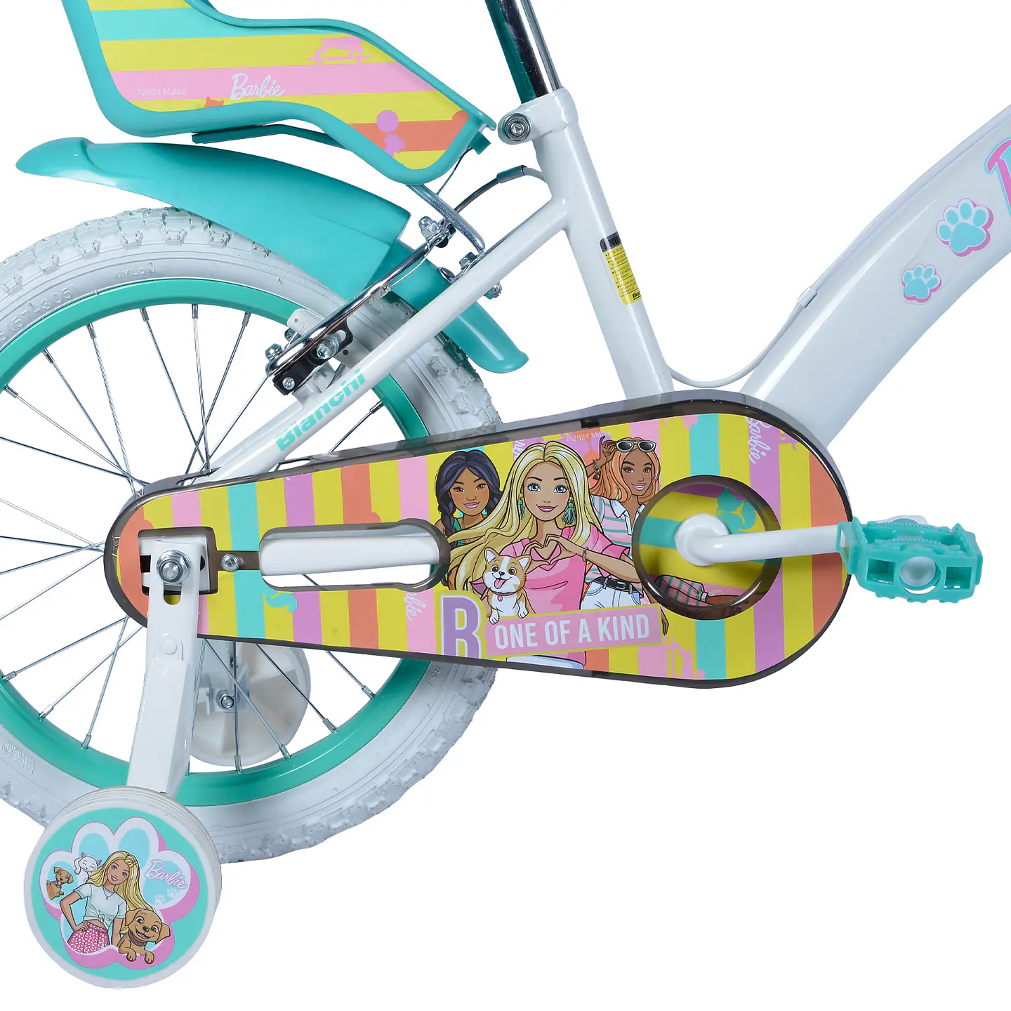 BICICLETA DE NIÑA 16 BARBIE BLANCO BIANCHI BLH00004 4