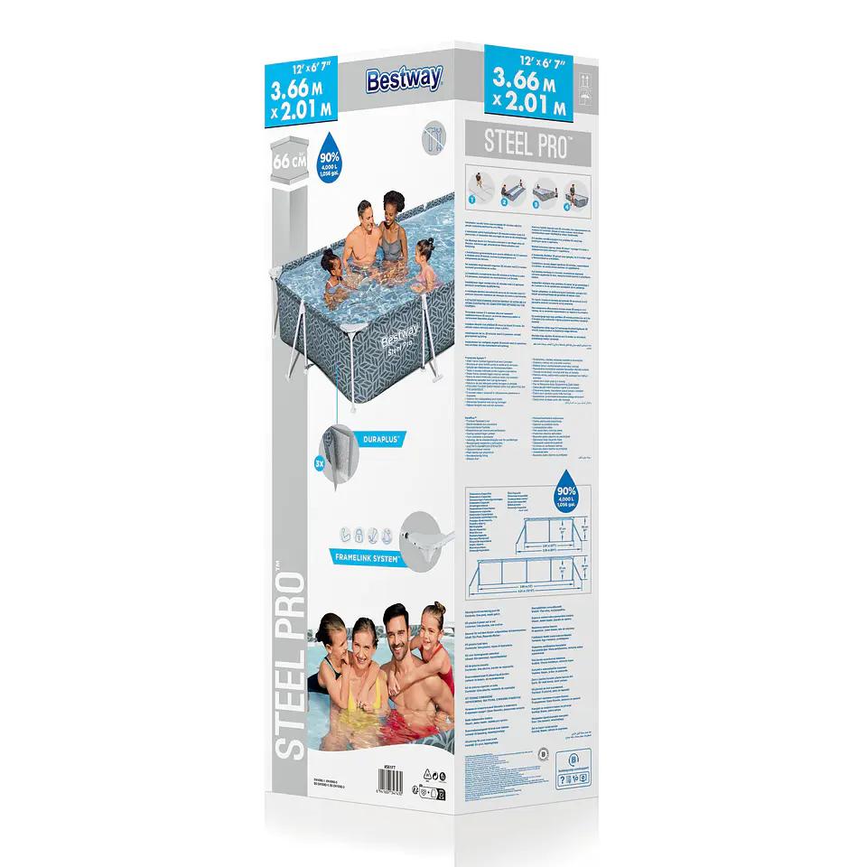 Piscina Rectangular 3.66M X 2.01M X 66Cm Bestway 561Ft 10