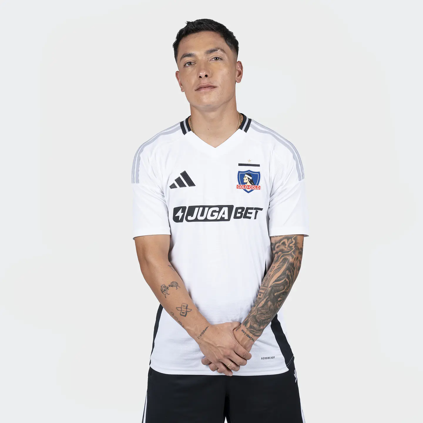 CAMISETA HOMBRE LOCAL COLO COLO  ADIDAS JK5071 NEGRO-BLANCO  8