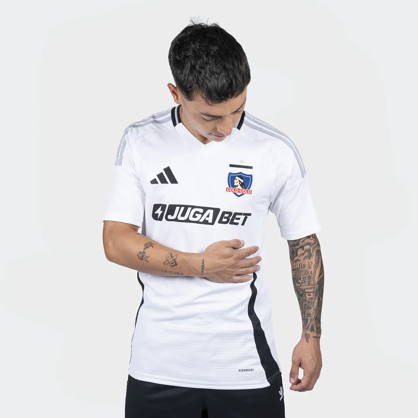 CAMISETA HOMBRE LOCAL COLO COLO  ADIDAS JK5071 NEGRO-BLANCO  9