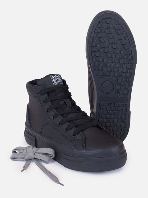 ZAPATILLA CON CAÑA COLEGIO MAUI AND SONS 5CE117-WC25 NEGRO