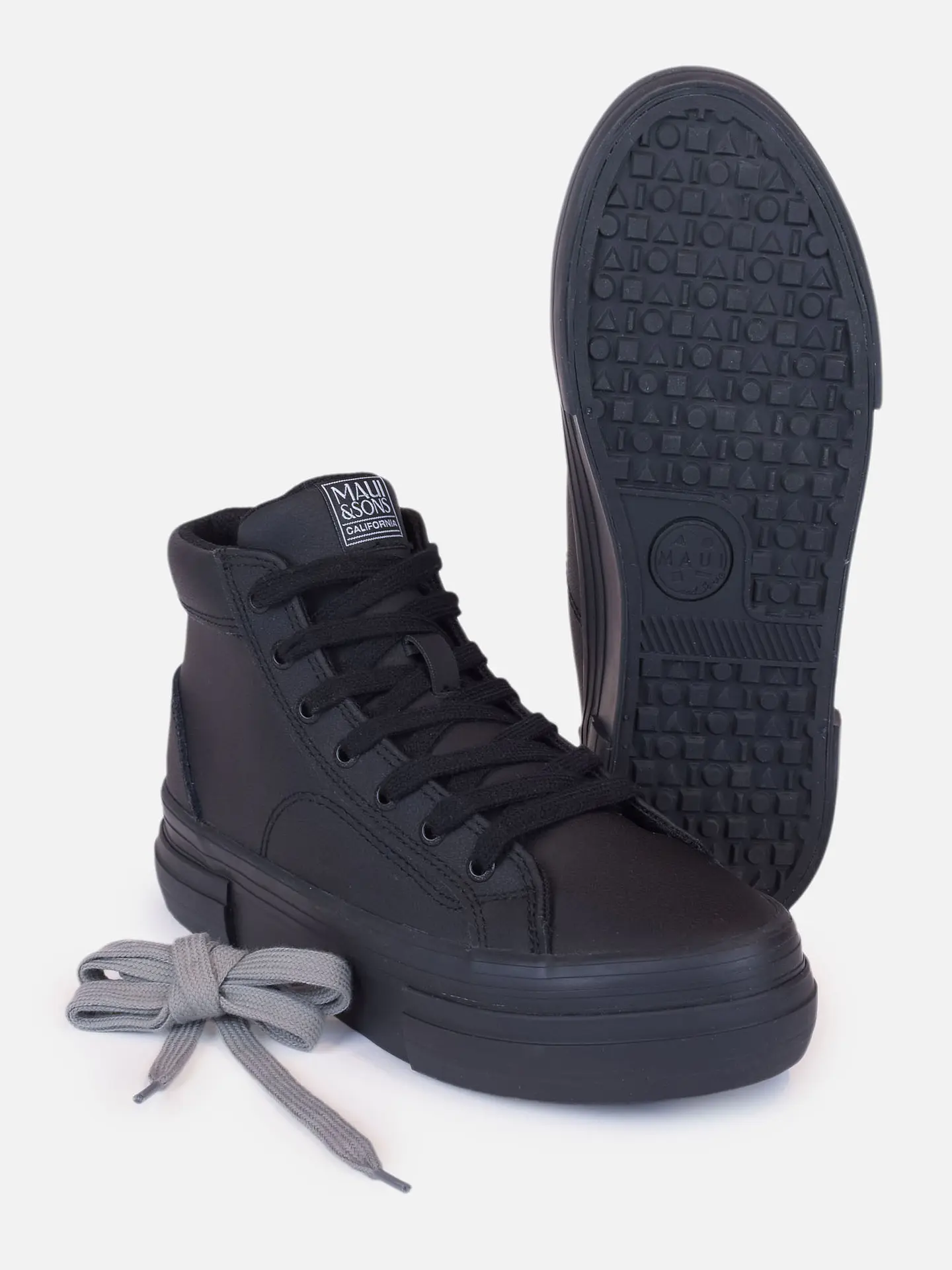 Zapatilla Con Caña Colegio Maui And Sons 5Ce117-Wc25 Negro 1