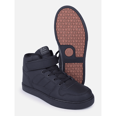 ZAPATILLA CON CAÑA COLEGIO MAUI AND SONS 5CE176-MC20 NEGRO