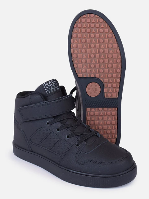 ZAPATILLA CON CAÑA COLEGIO MAUI AND SONS 5CE176-MC20 NEGRO