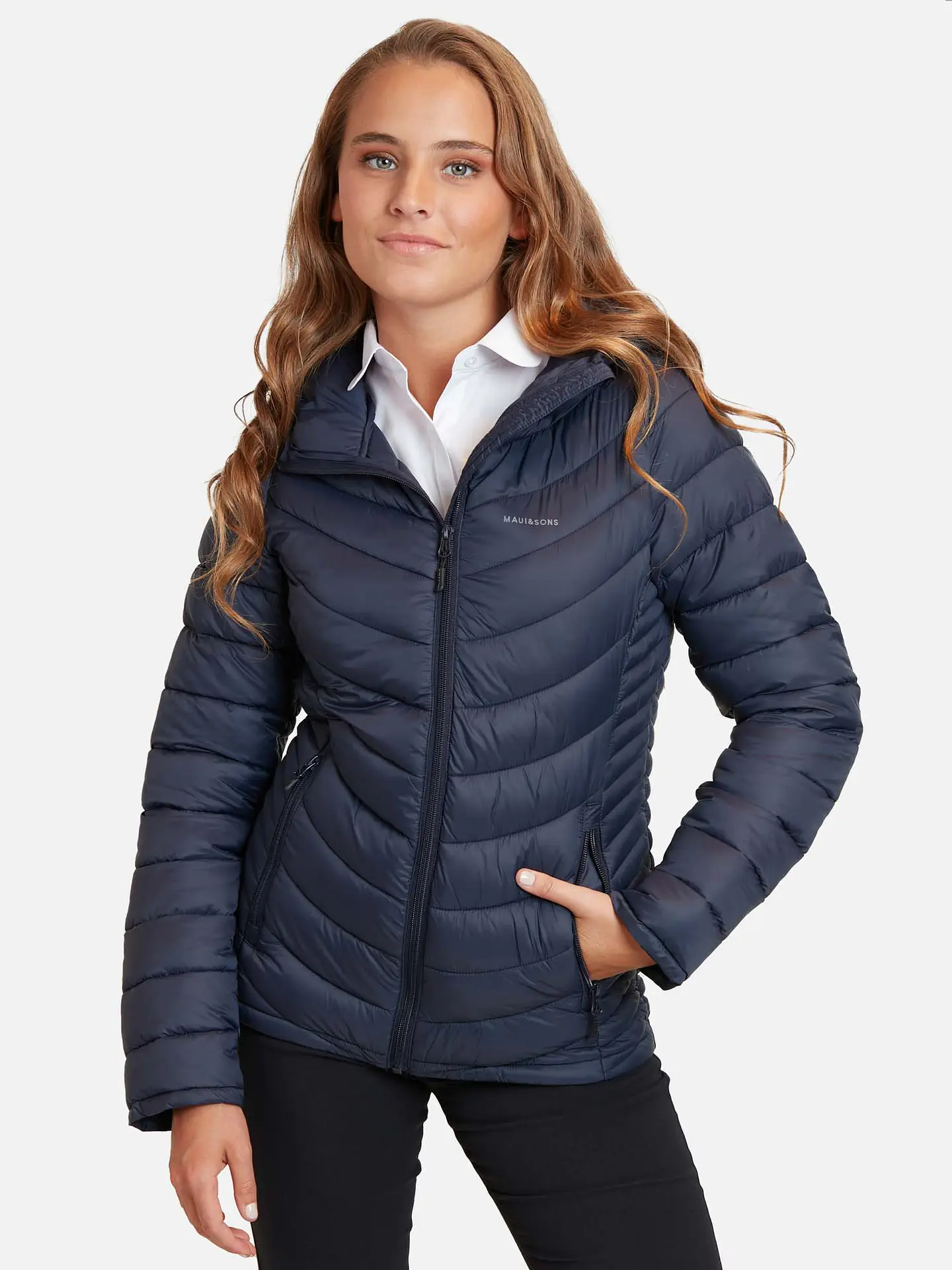 PARKA MAUI AND SONS MUJER 5E140-WC AZUL 1