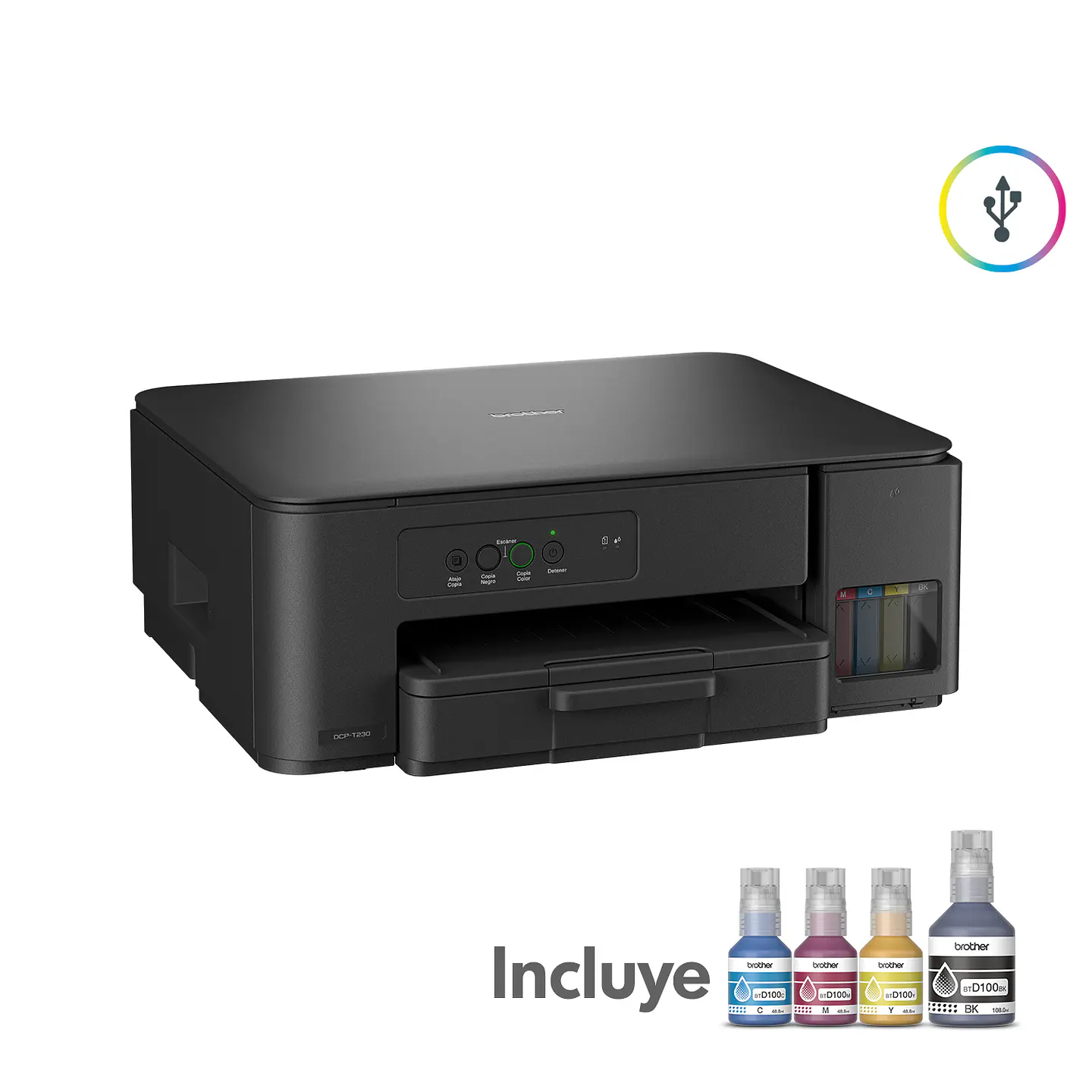 Impresora Multifuncional Tinta Continua Brother Dcpt230 2