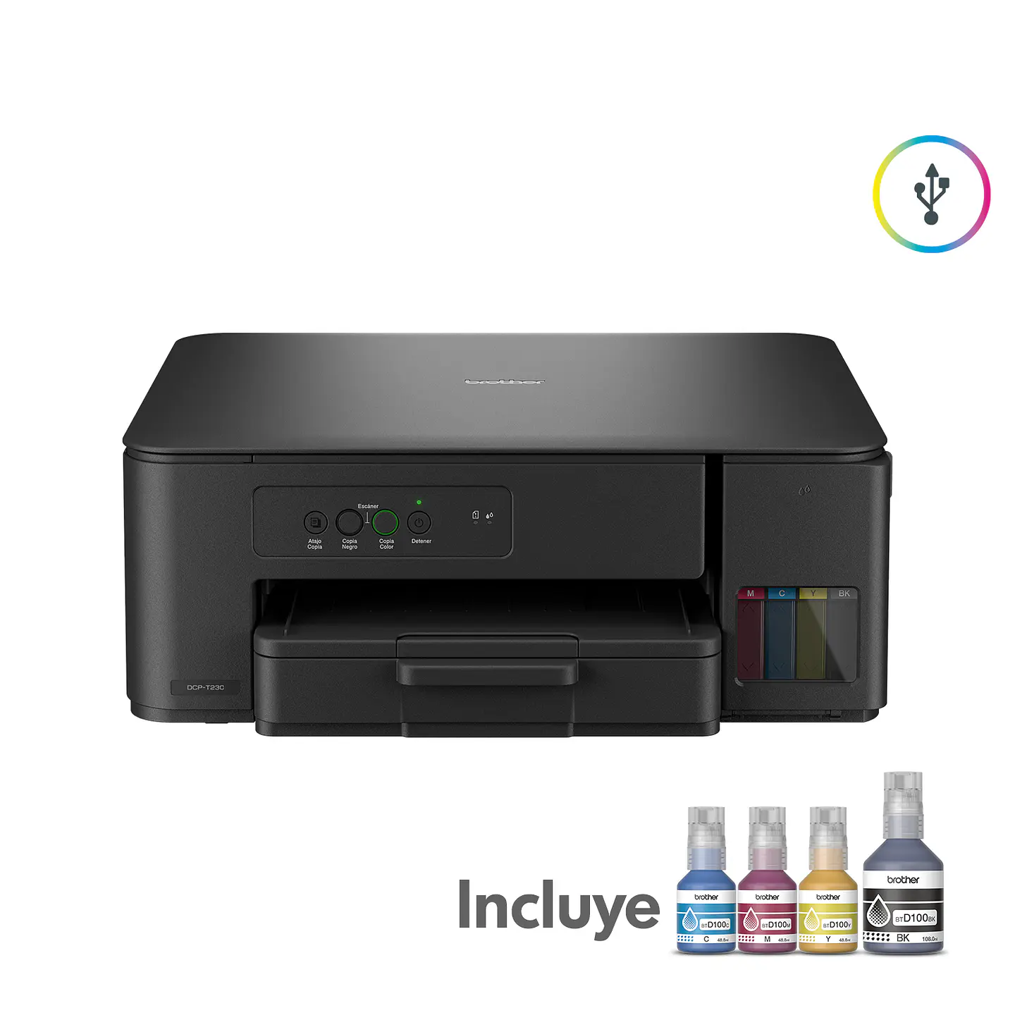Impresora Multifuncional Tinta Continua Brother Dcpt230 1