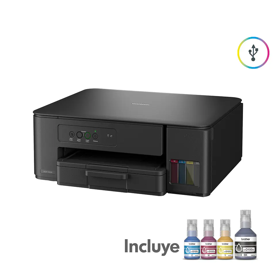 Impresora Multifuncional Tinta Continua Brother Dcpt230 3