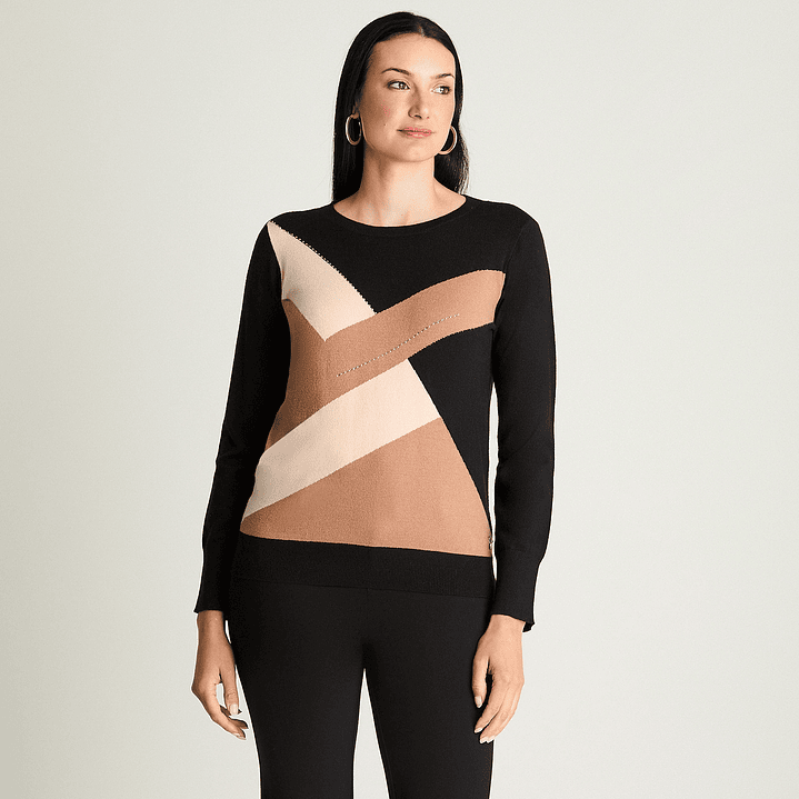 SWEATER LORENZO IMP. MUJER 816514 CAMEL 1