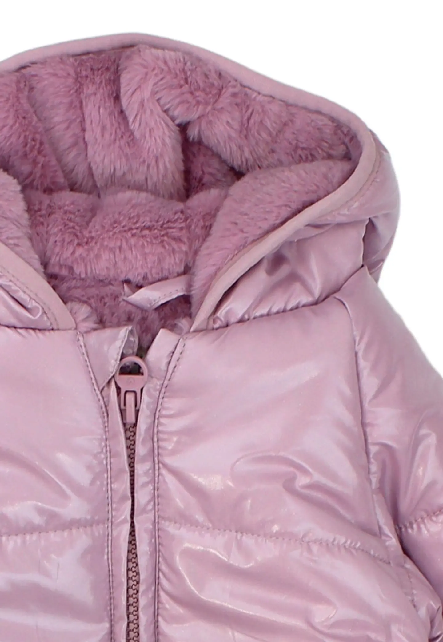 Parka Beba Full Zipper Con Gorro Acolchada Move 2520219 Lila  3