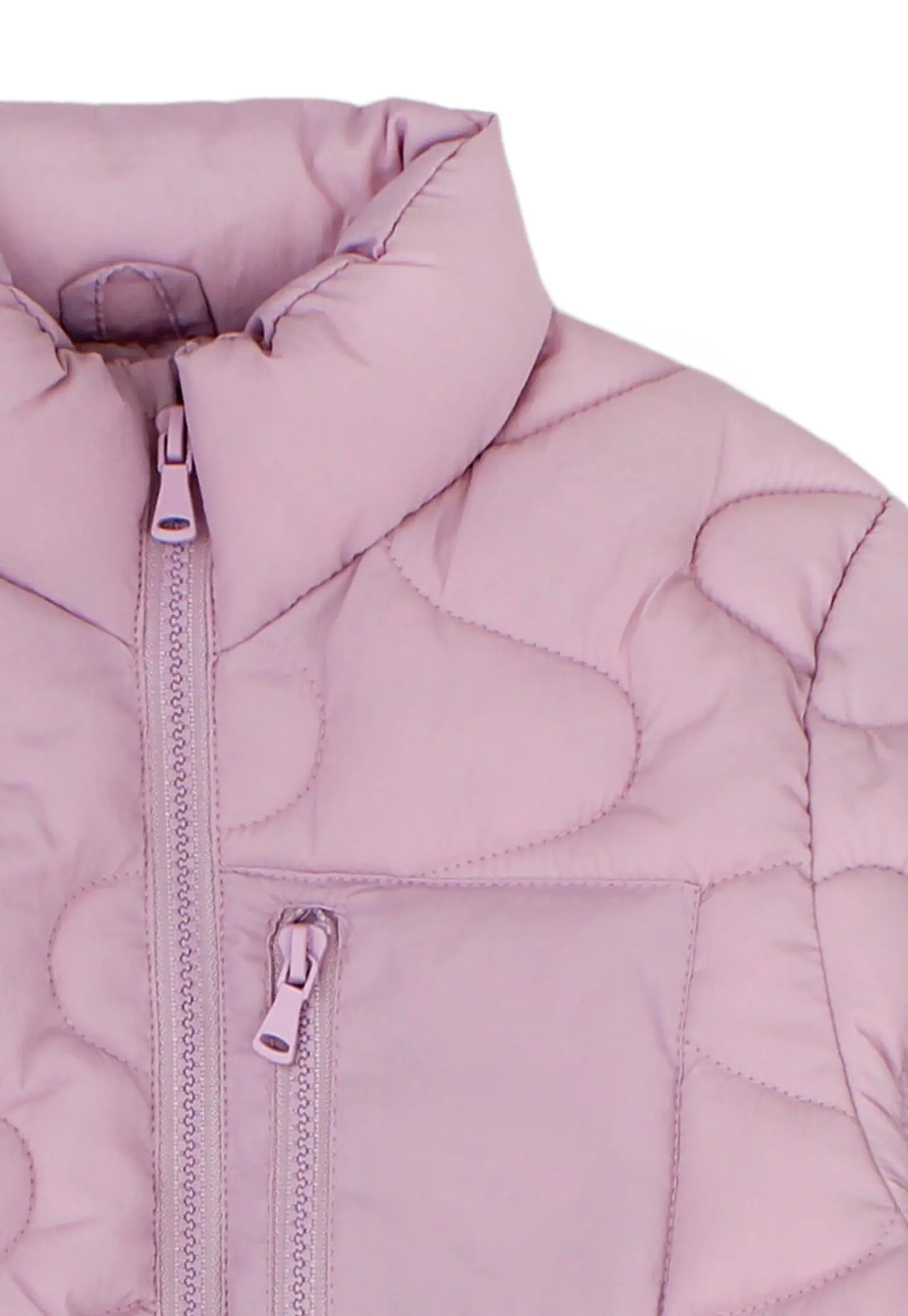 Parka Niña Full Zipper Con Gorro Acolchada Foresta 2520319 Malva  3